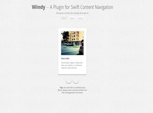 WINDY: A PLUGIN FOR SWIFT CONTENT NAVIGATION